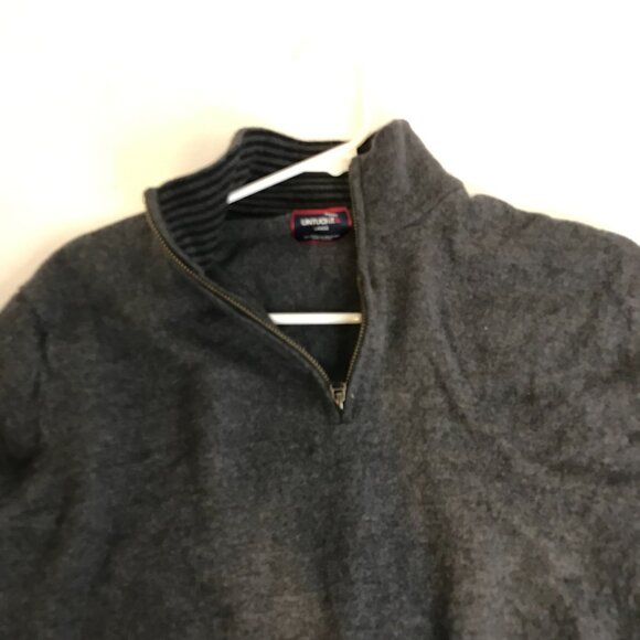 UNTUCKIT MENS MERINO WOOL 1/4 ZIP SWEATER - Picture 4 of 6